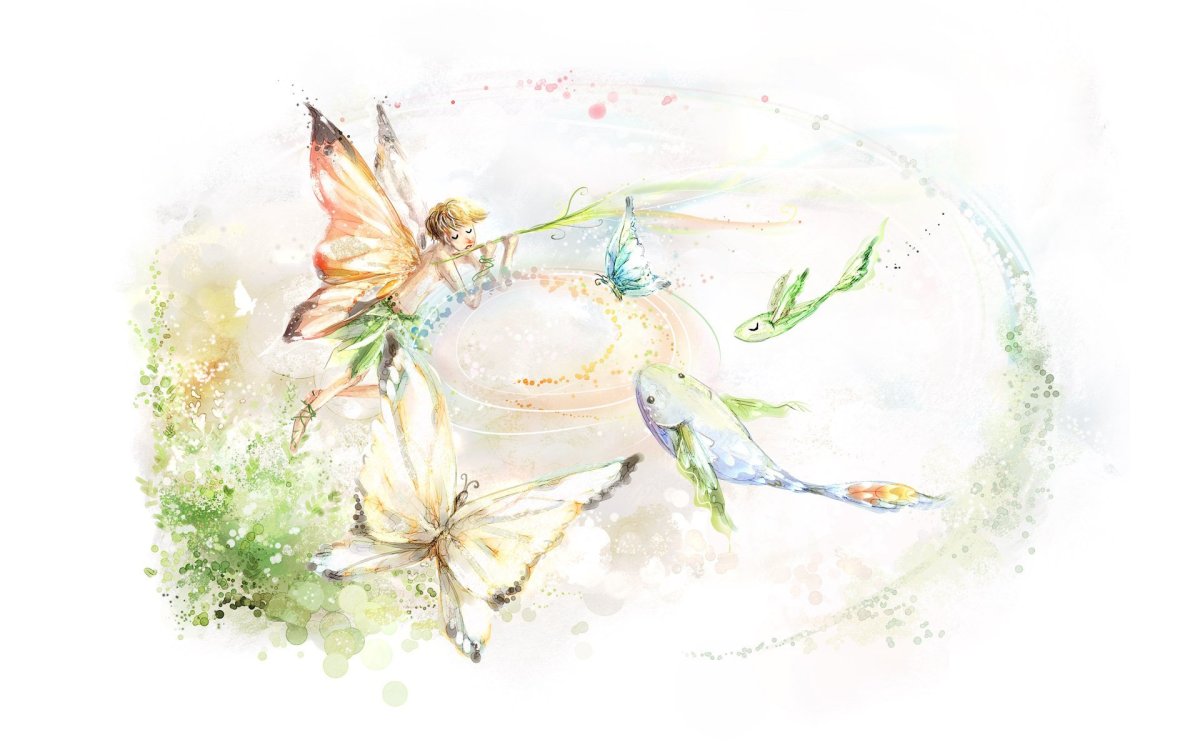 Фея акварель