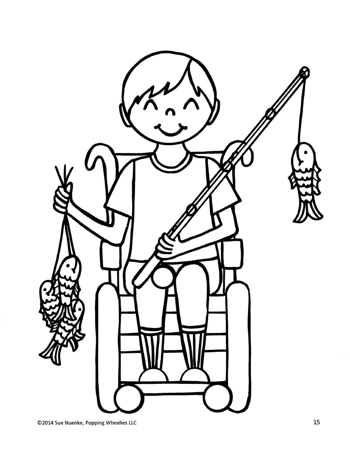 Раскраска инвалид