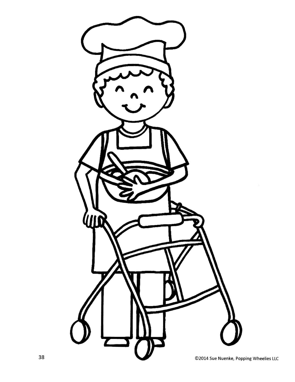 Раскраска инвалид