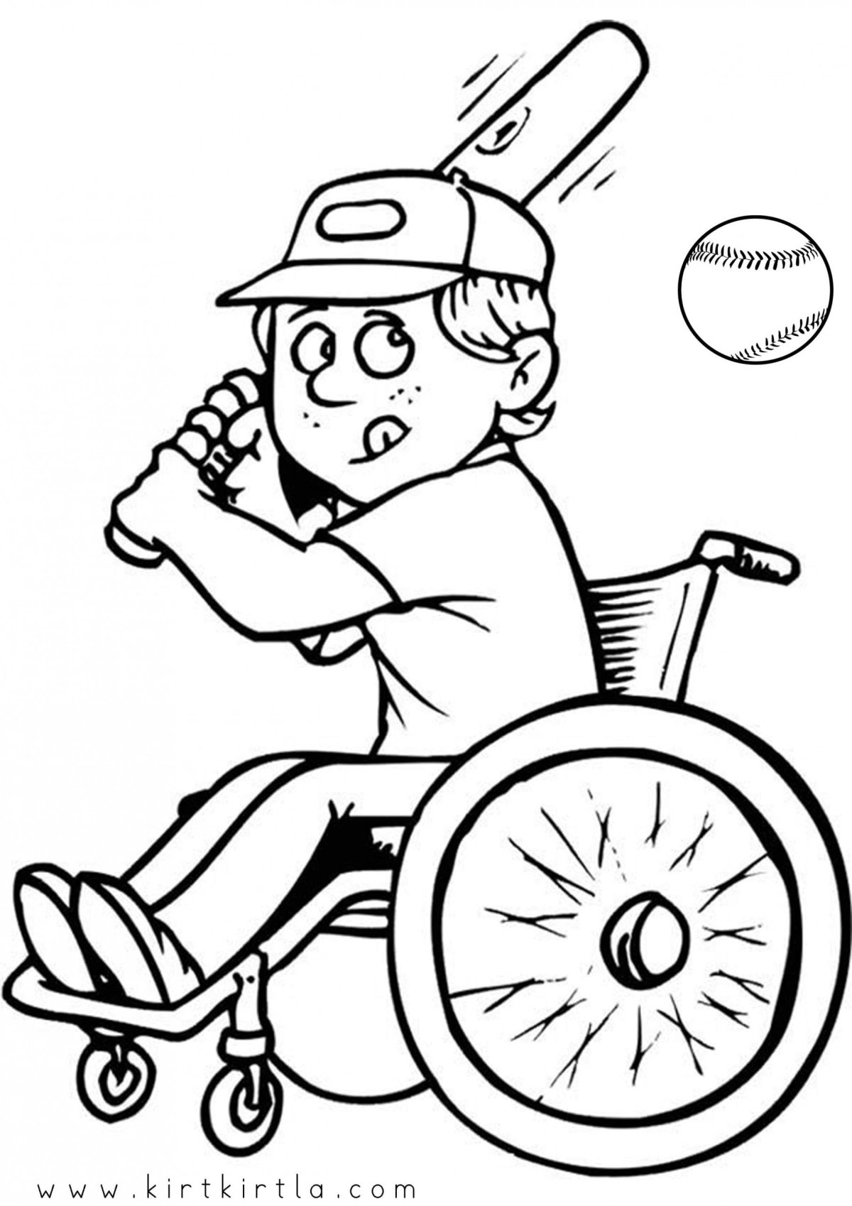 Раскраска инвалид