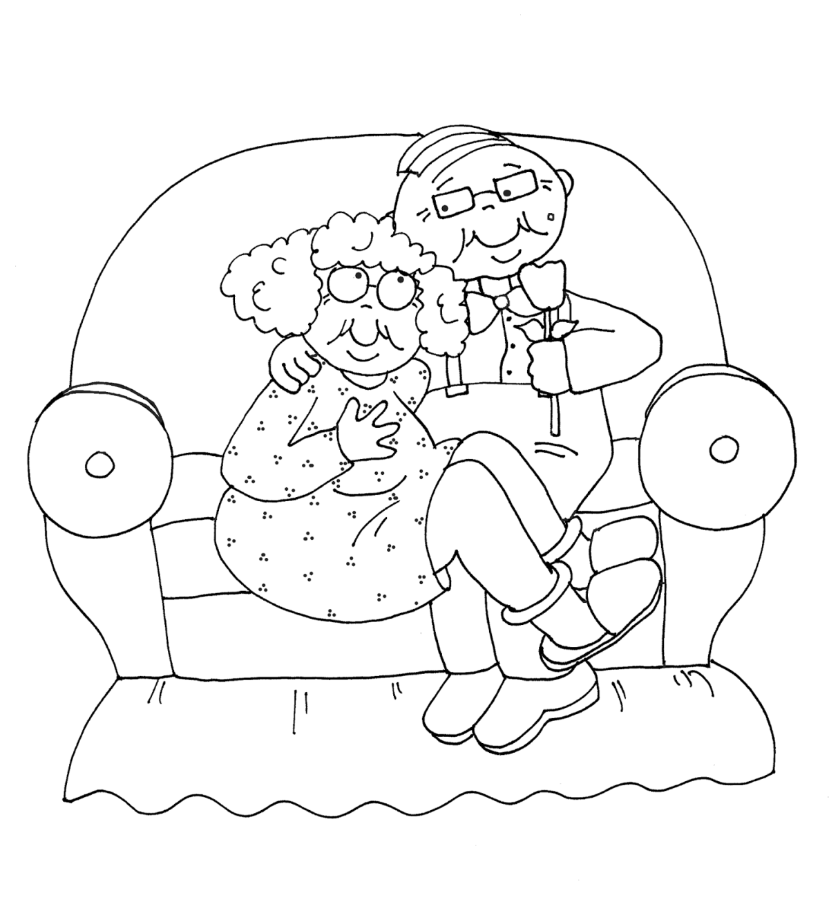 Открытка дедушке на день рождения раскраска