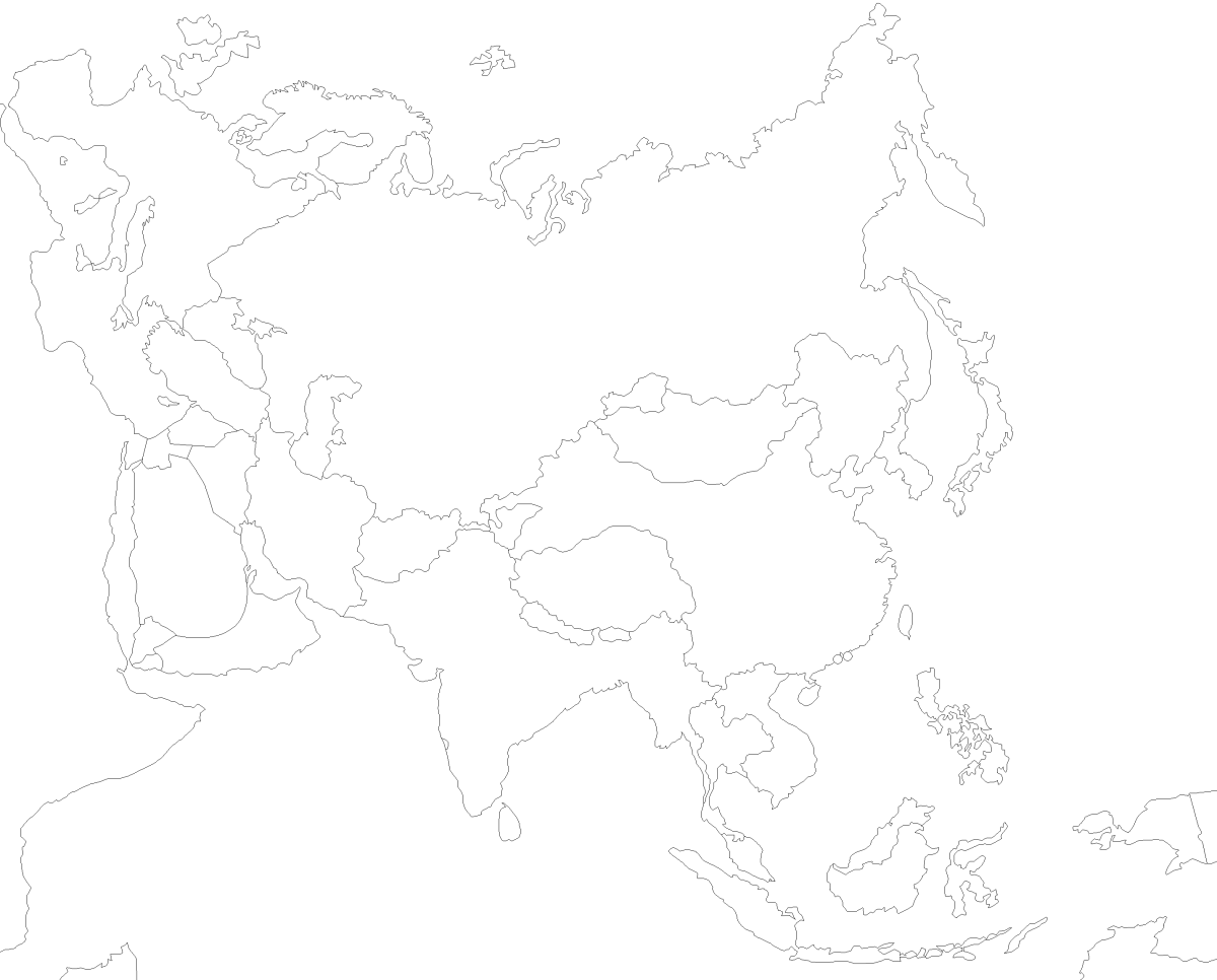 Очертания Евразии