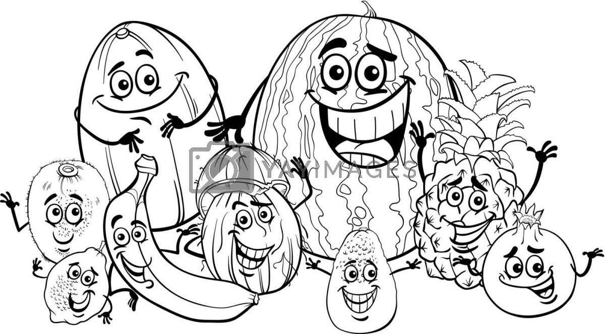 Раскраски на тему здоровое питание