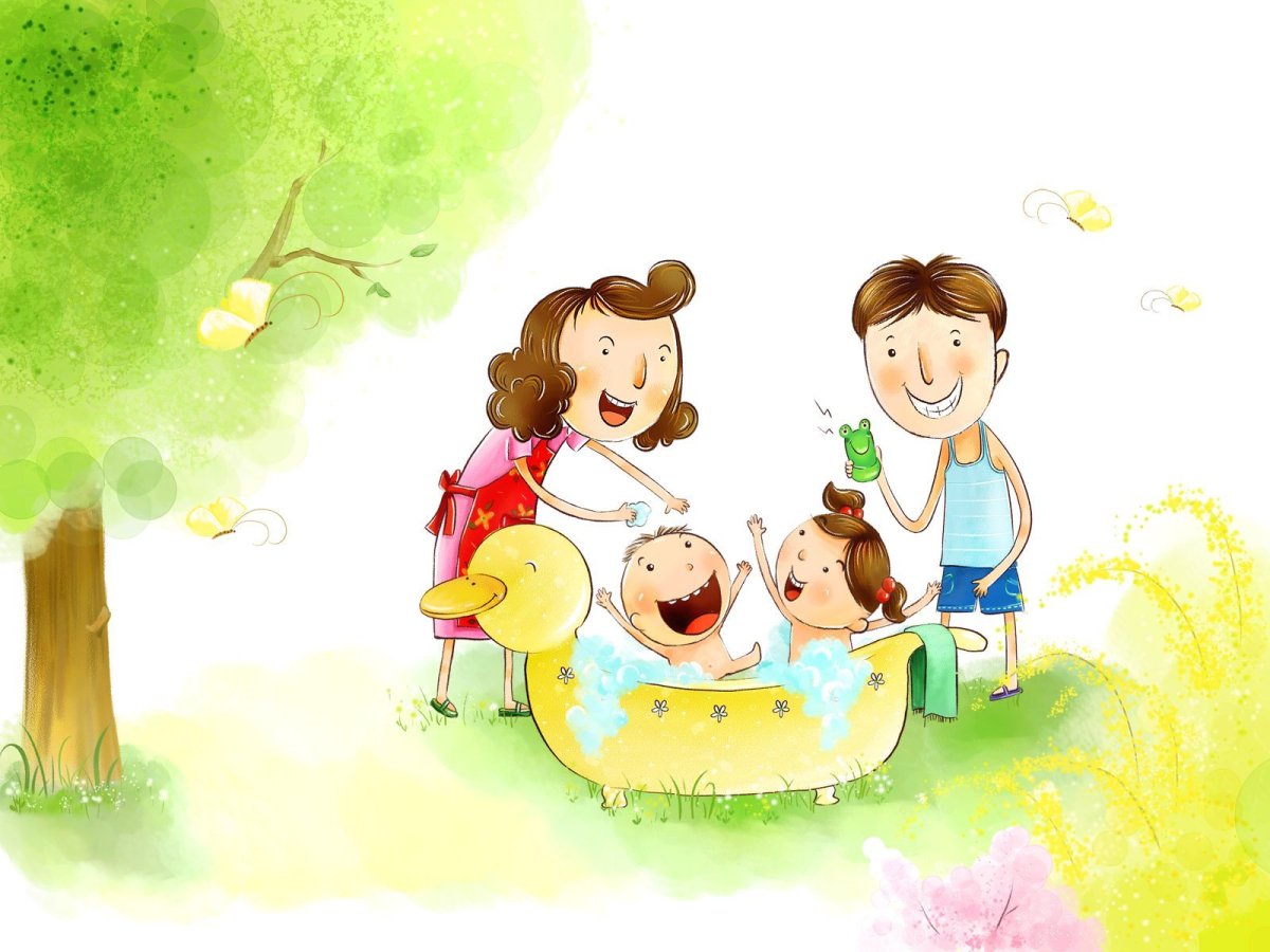 Иллюстрации ребенок и семья
