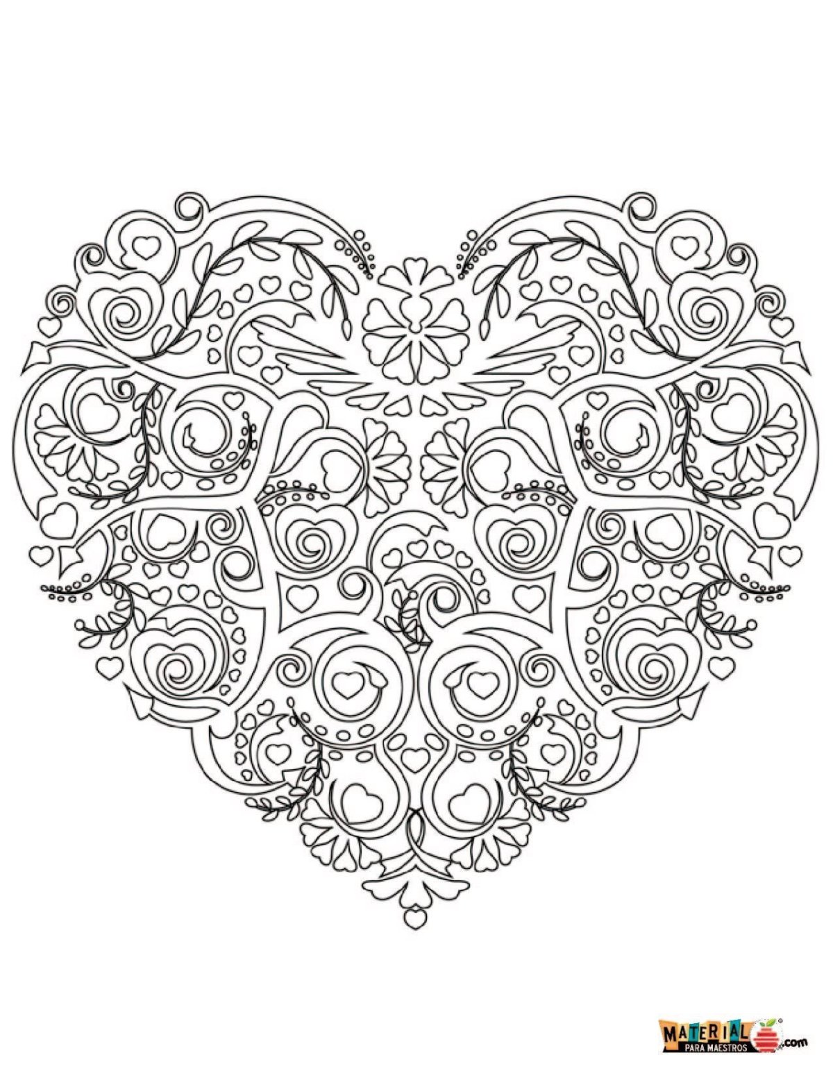 Мандалы для раскрашивания любовь