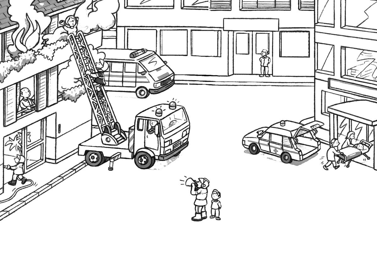 Раскраска машинка пожарная робот