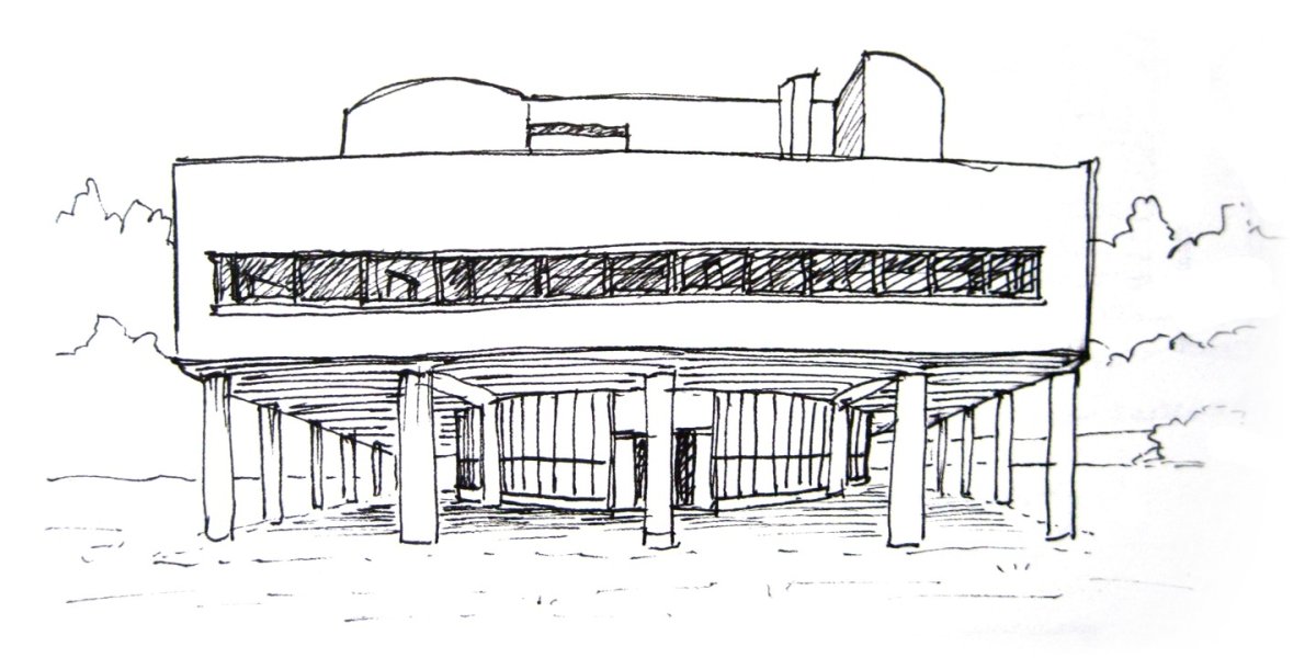 Ле Корбюзье работы скетчи
