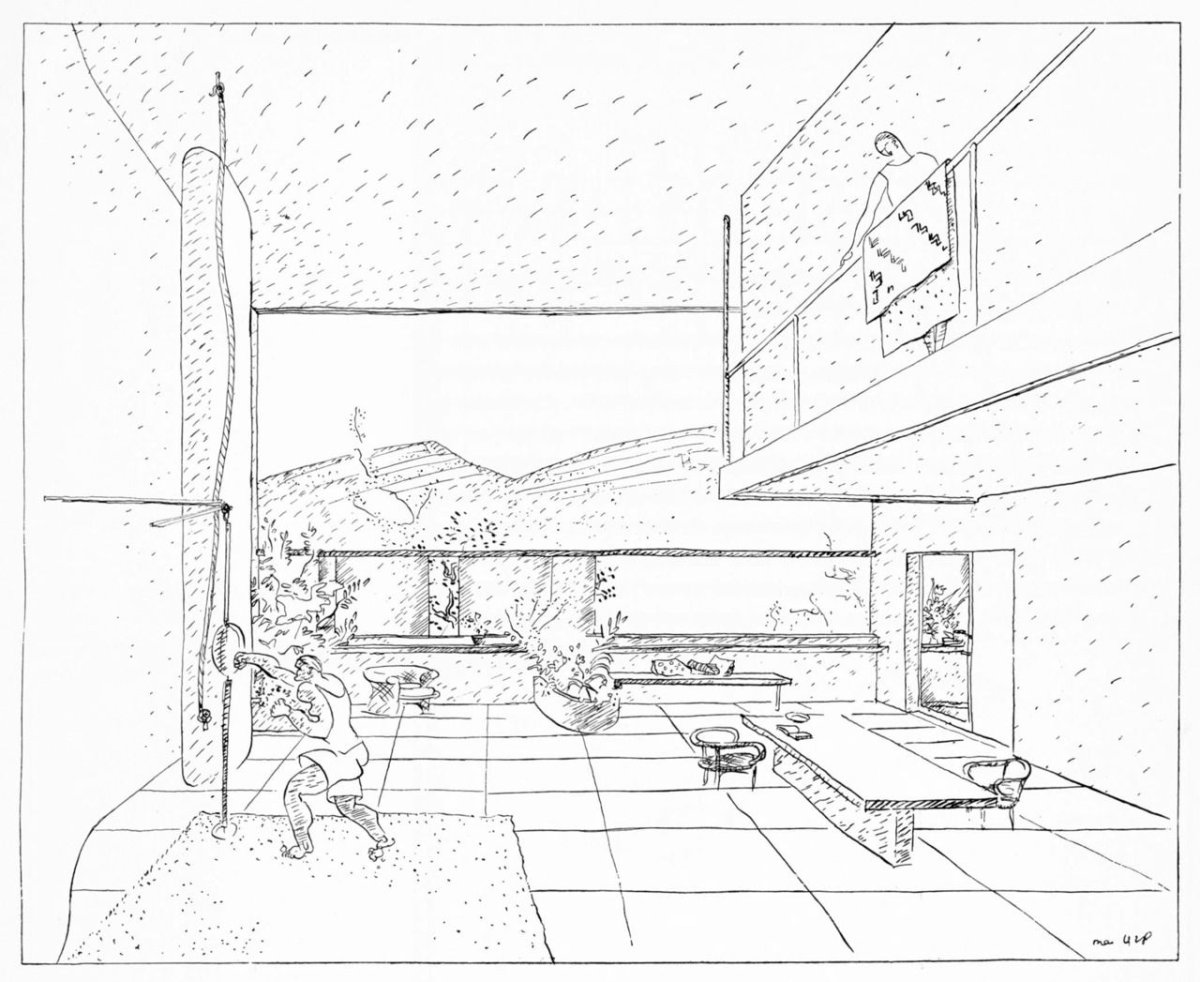 Фрэнк Ллойд Райт архитектура зарисовка