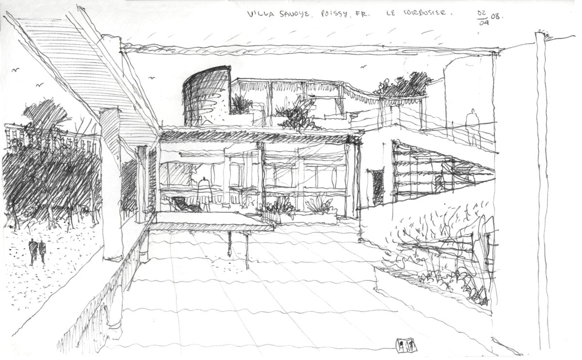 Ле Корбюзье зарисовки
