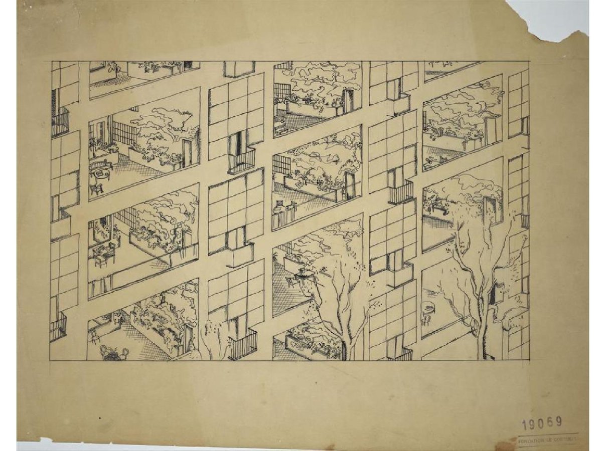 Ле Корбюзье архитектура чертежи