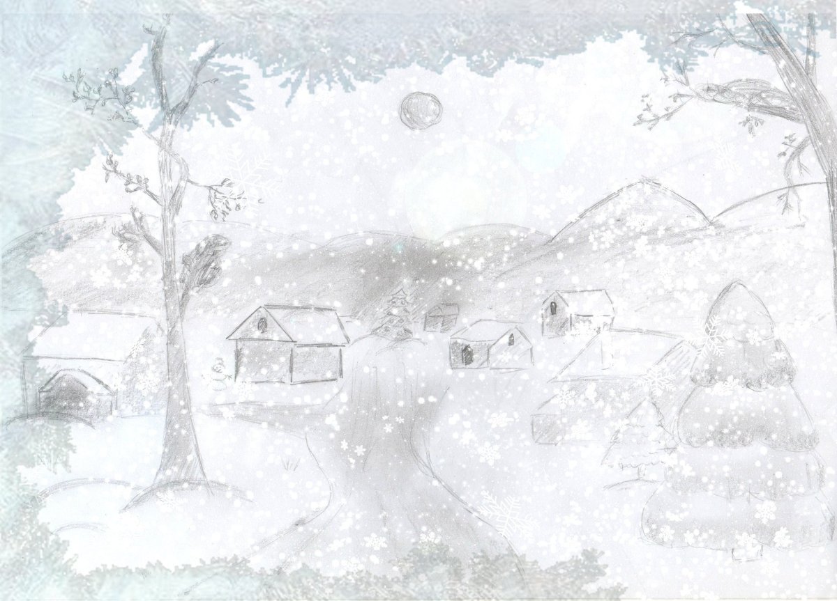 Вьюга рисунок