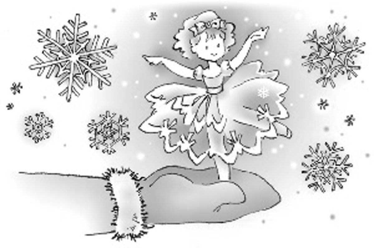 Гирлянда из снежинок без фона