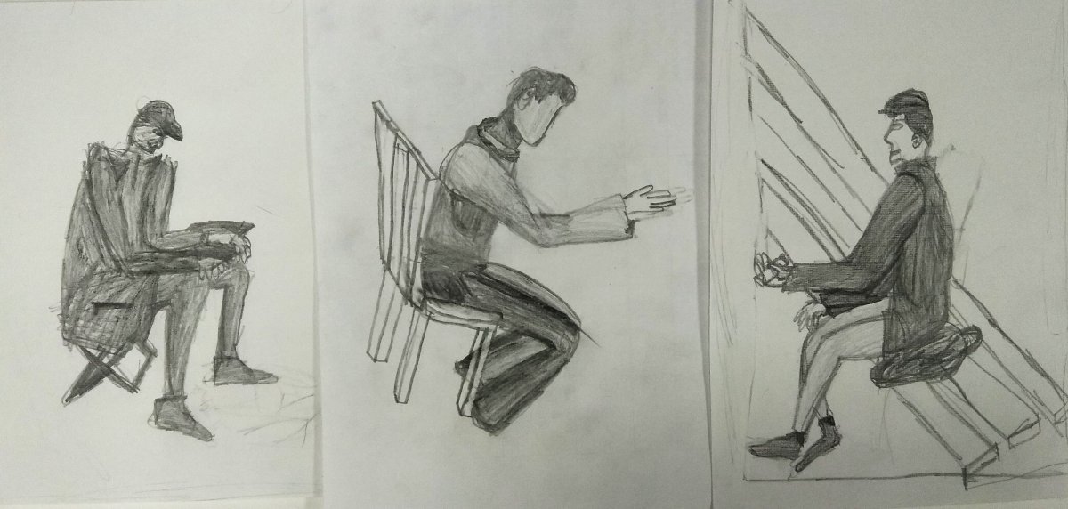 Техники набросков человека