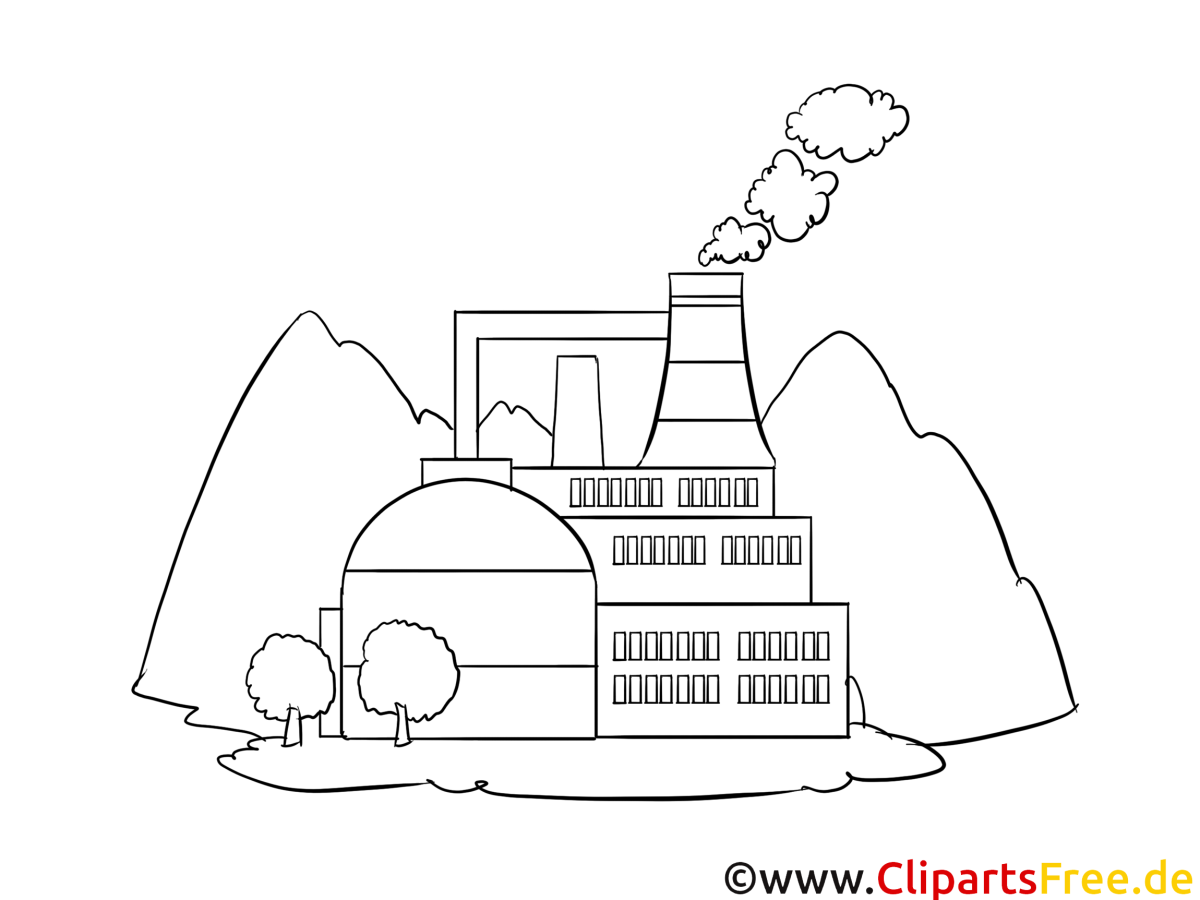 Завод раскраска для детей