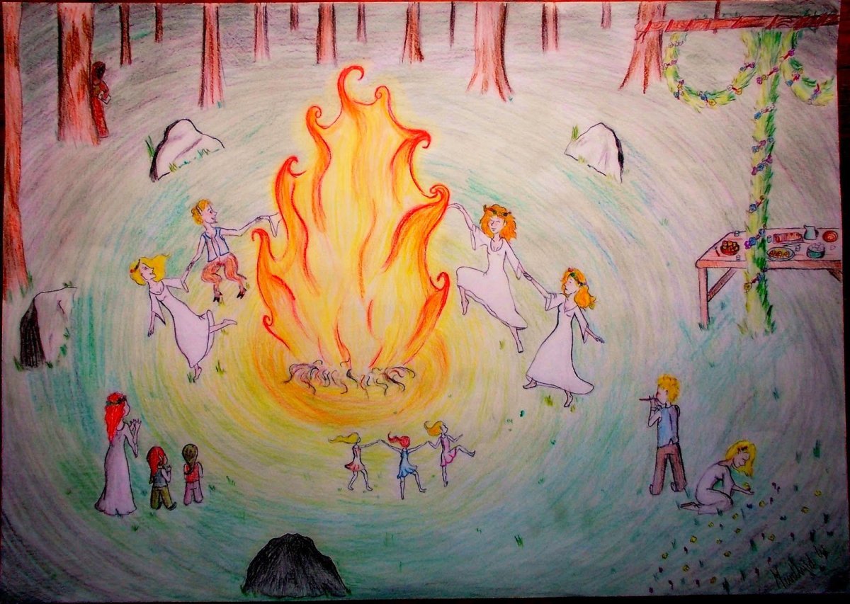 Огонь Святого духа детские рисунки