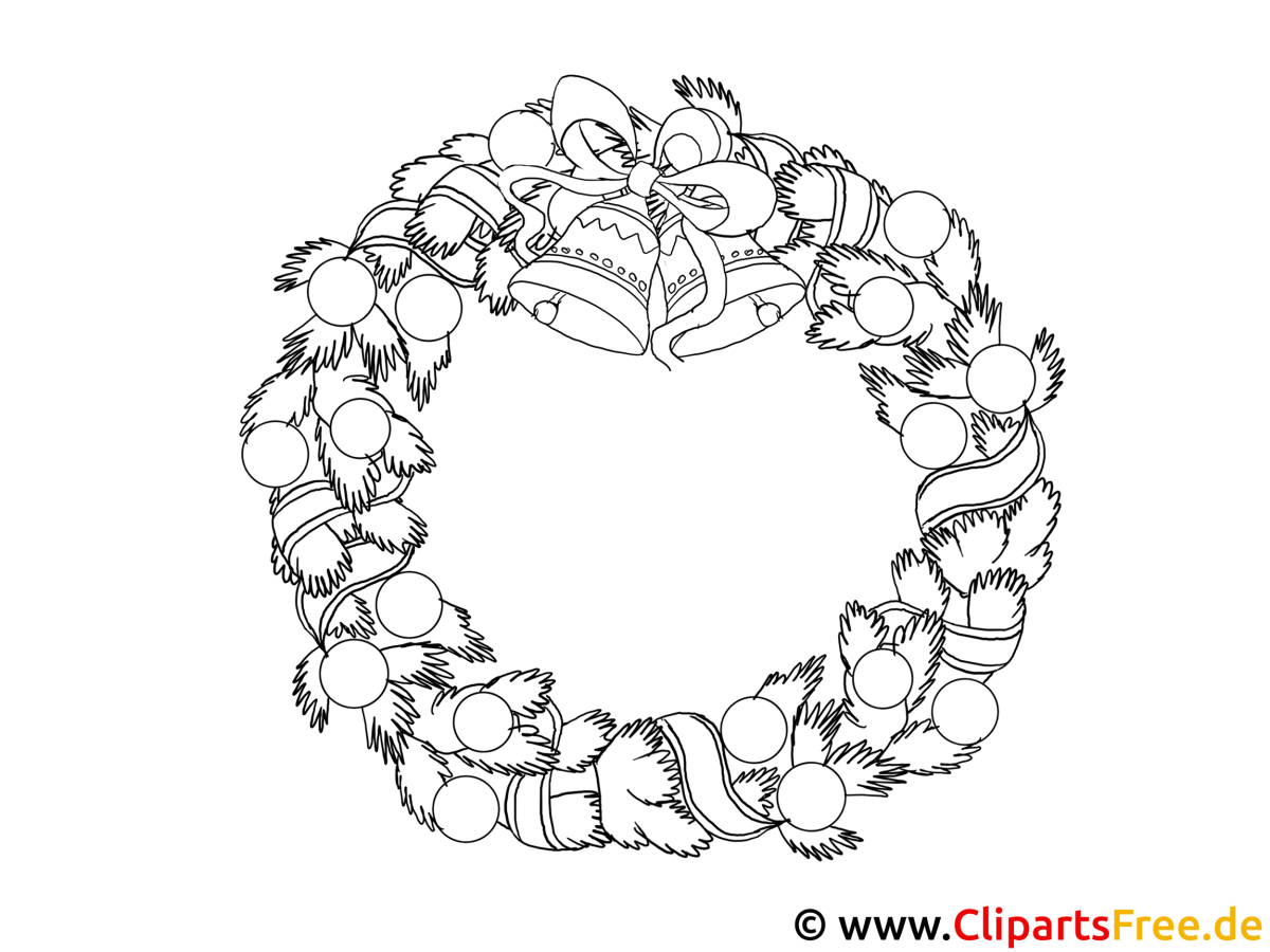 Венок раскраска для детей