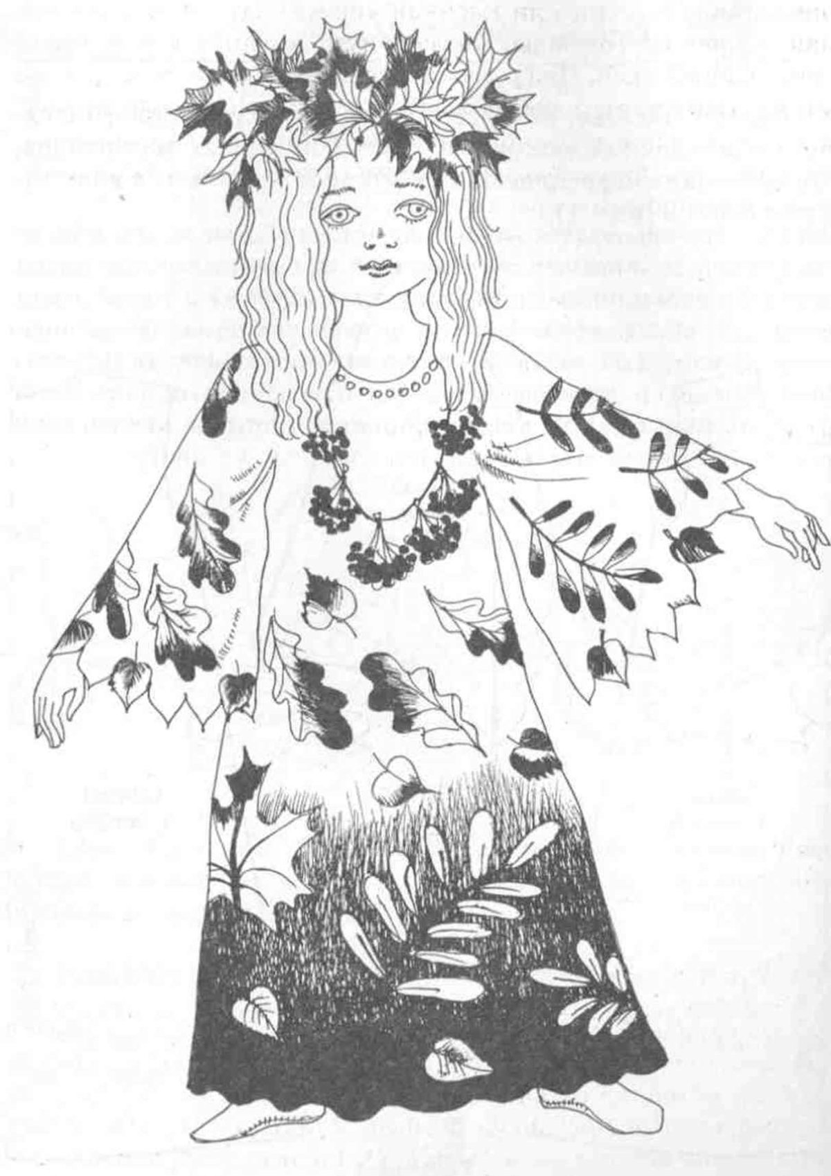 Раскраска ОС девочка