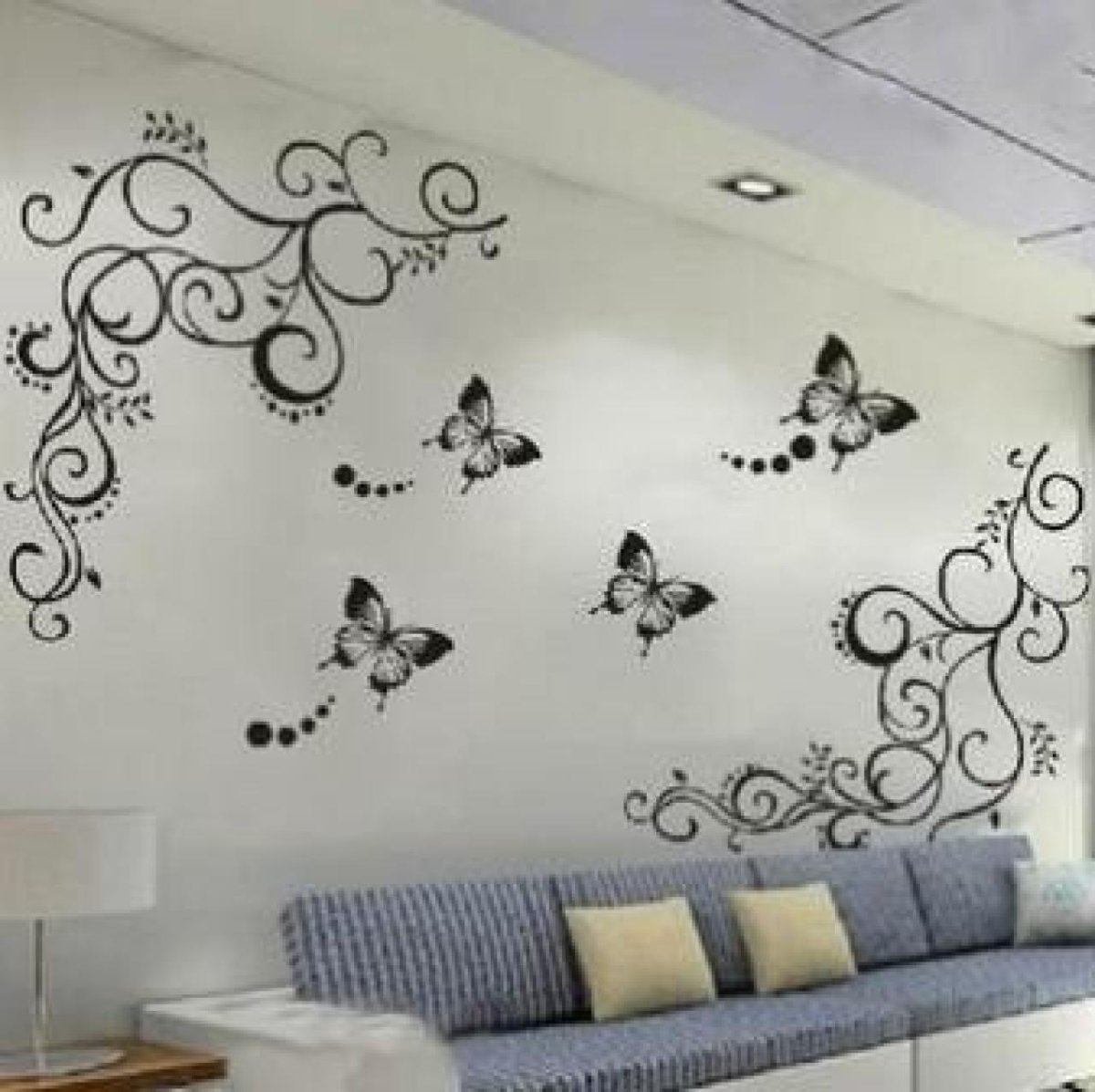 Декоративные узоры на стене