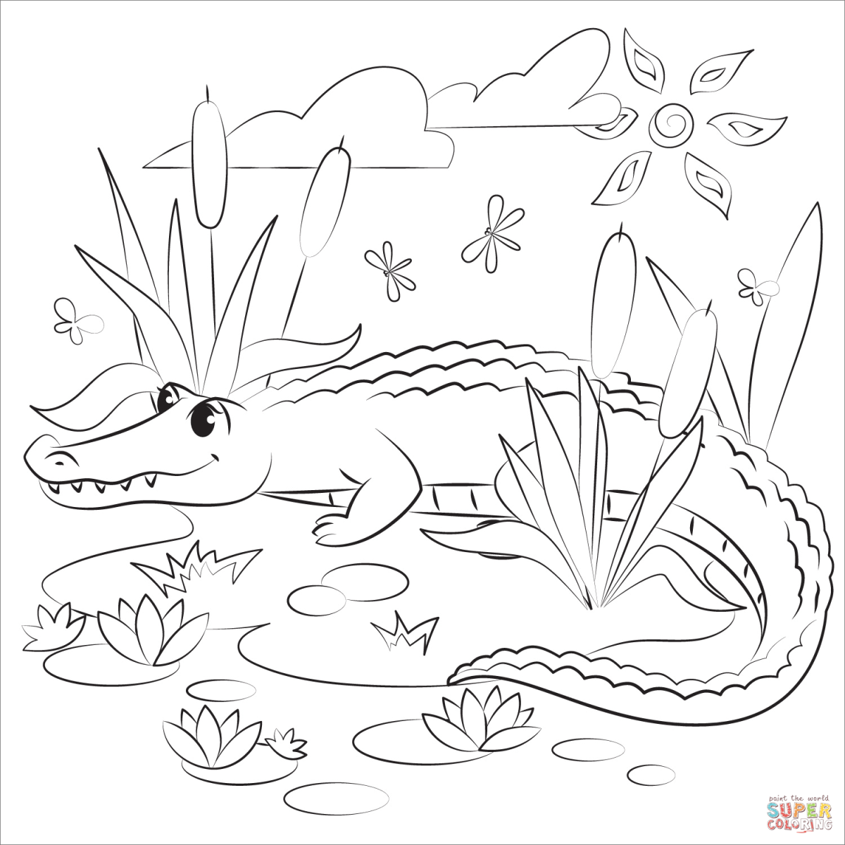 Змея раскраска для детей