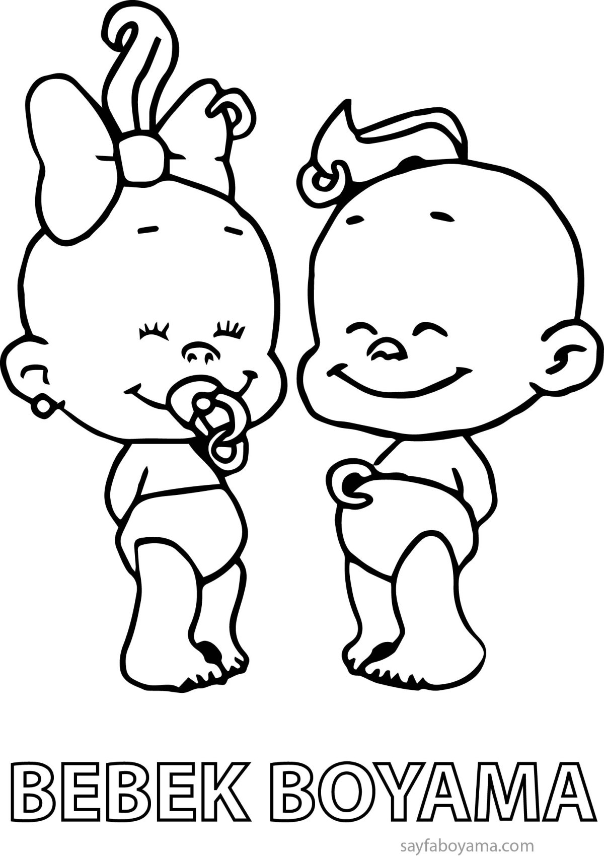 Раскраска пупсик