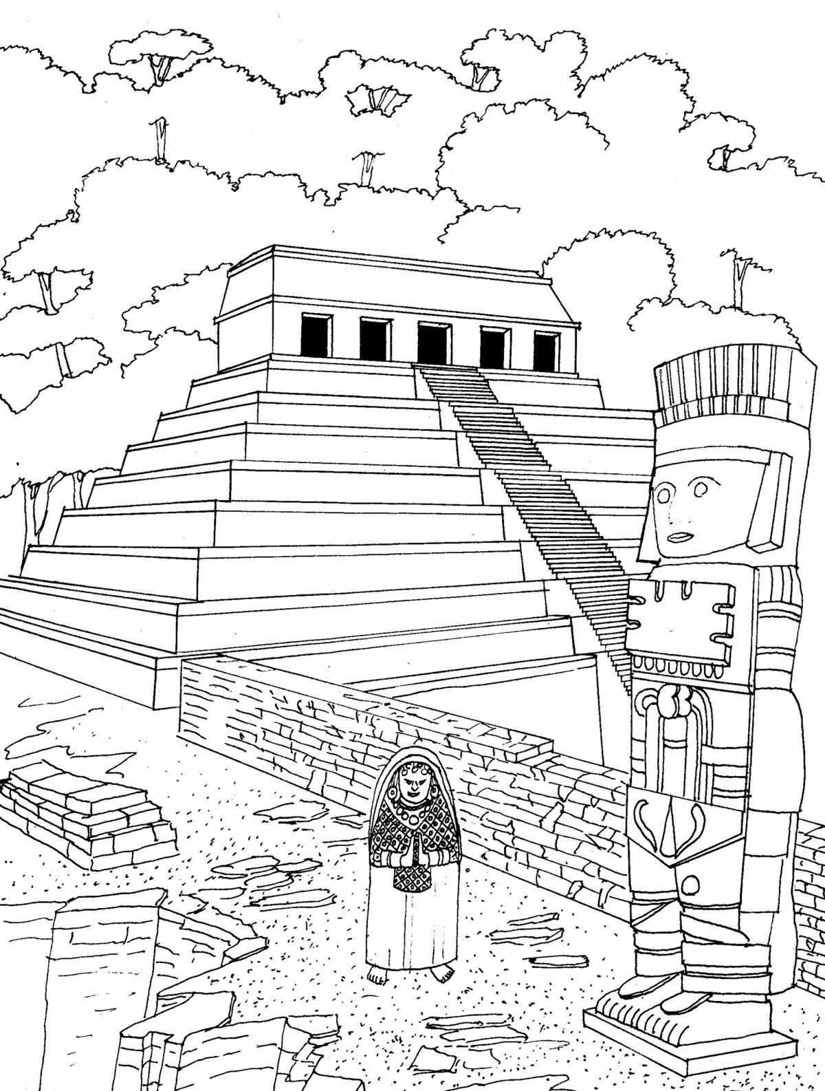 Раскраска достопримечательности