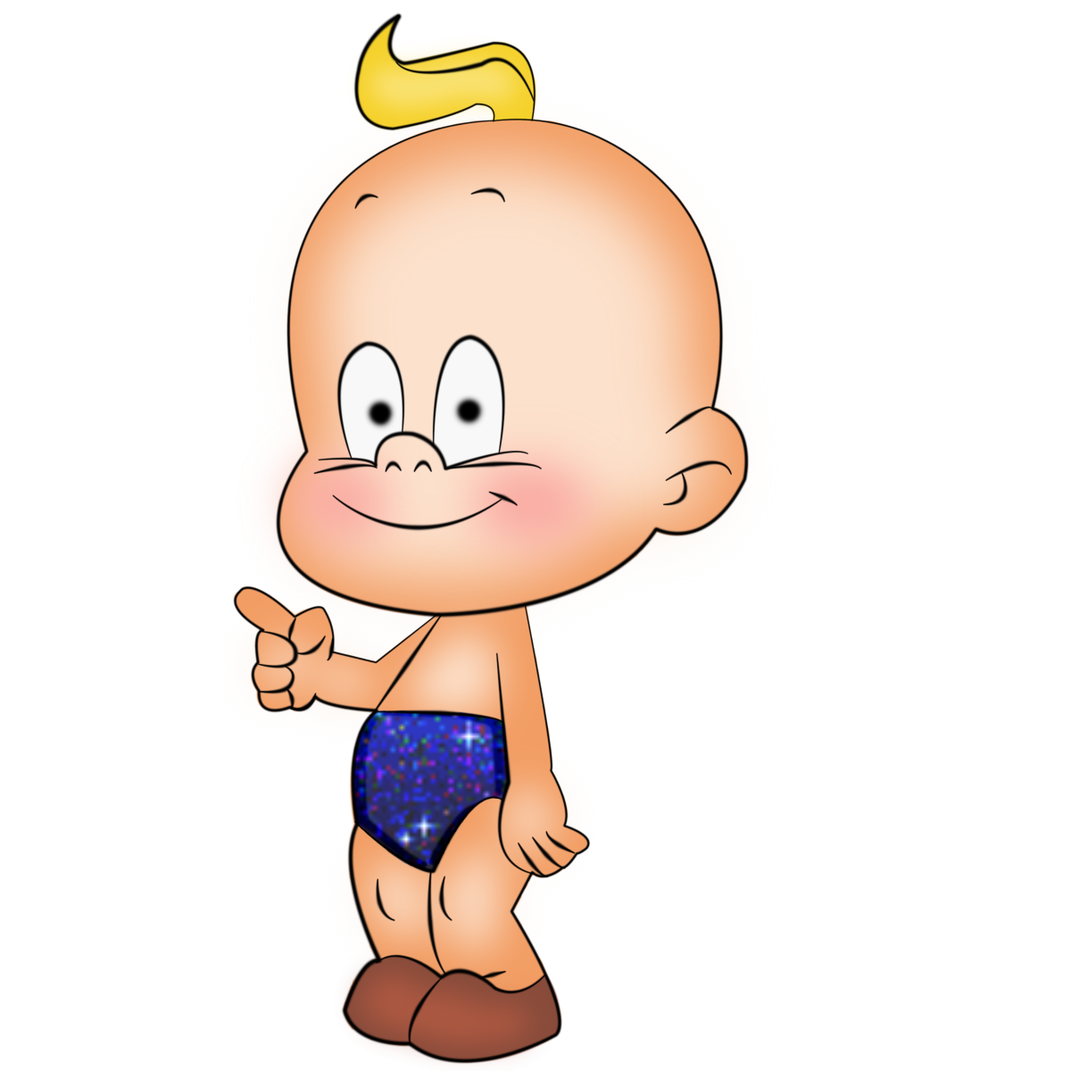 Ползущий младенец с соской