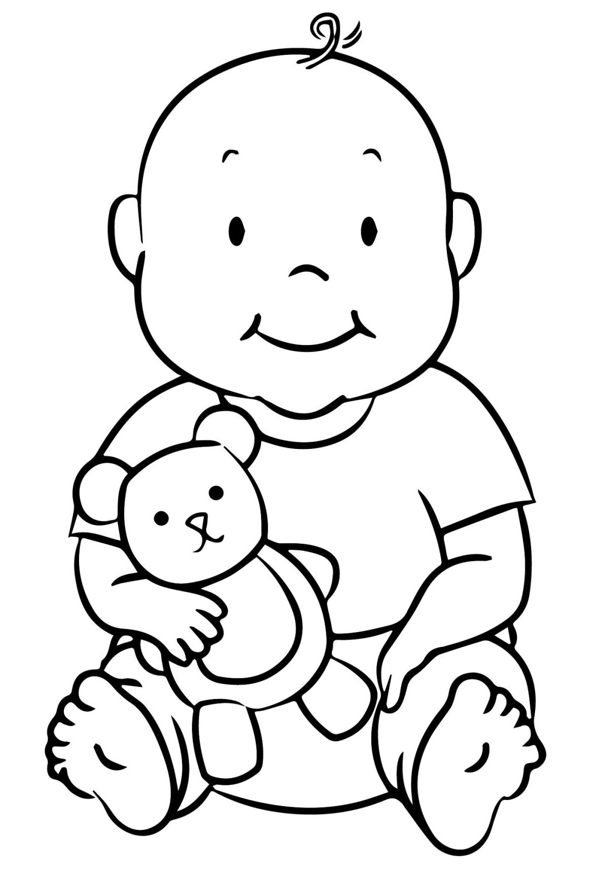 Ребенок с цветочком мультяшка