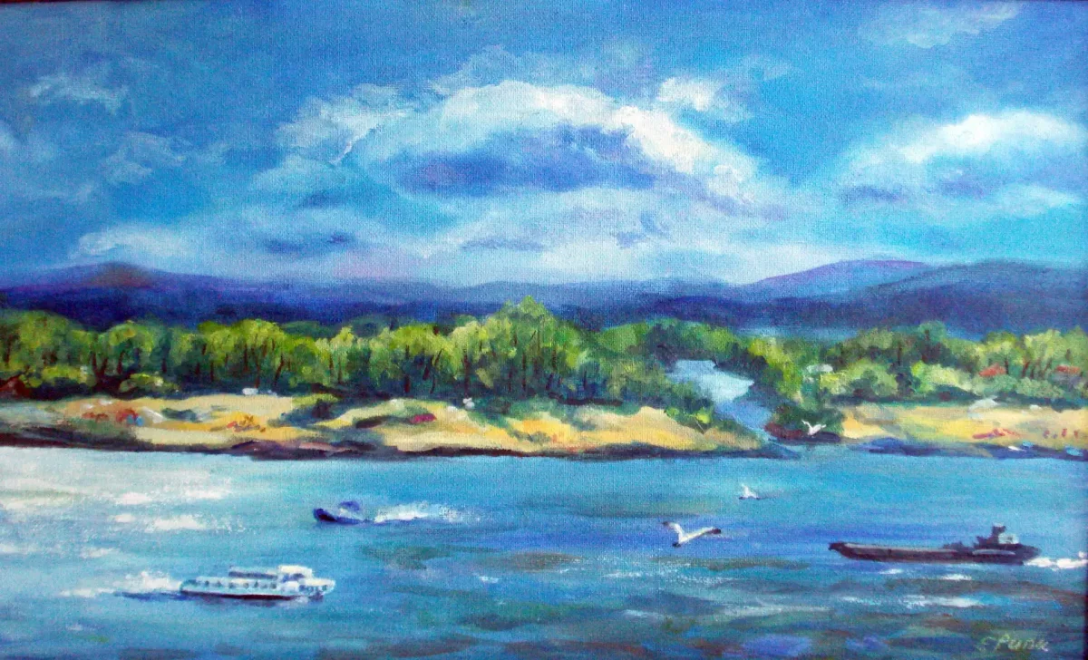 Волга река художник Самара