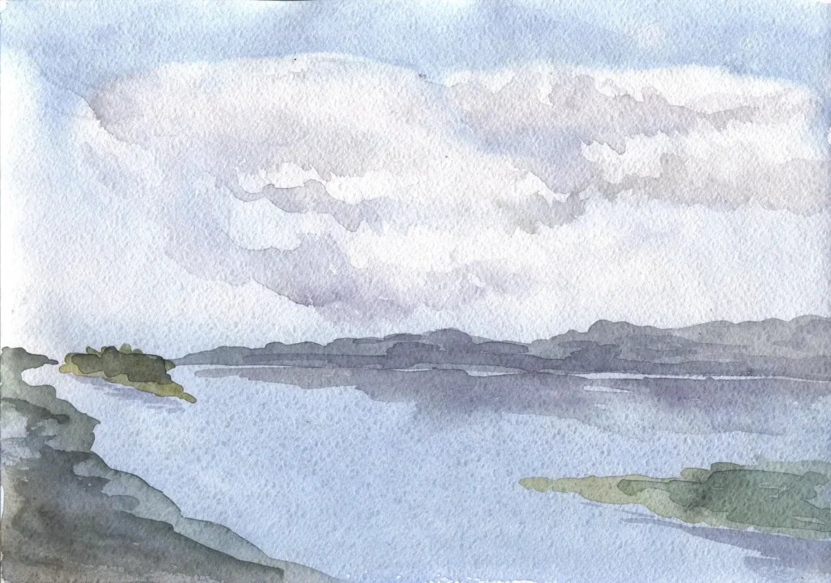 Волга карандашом река