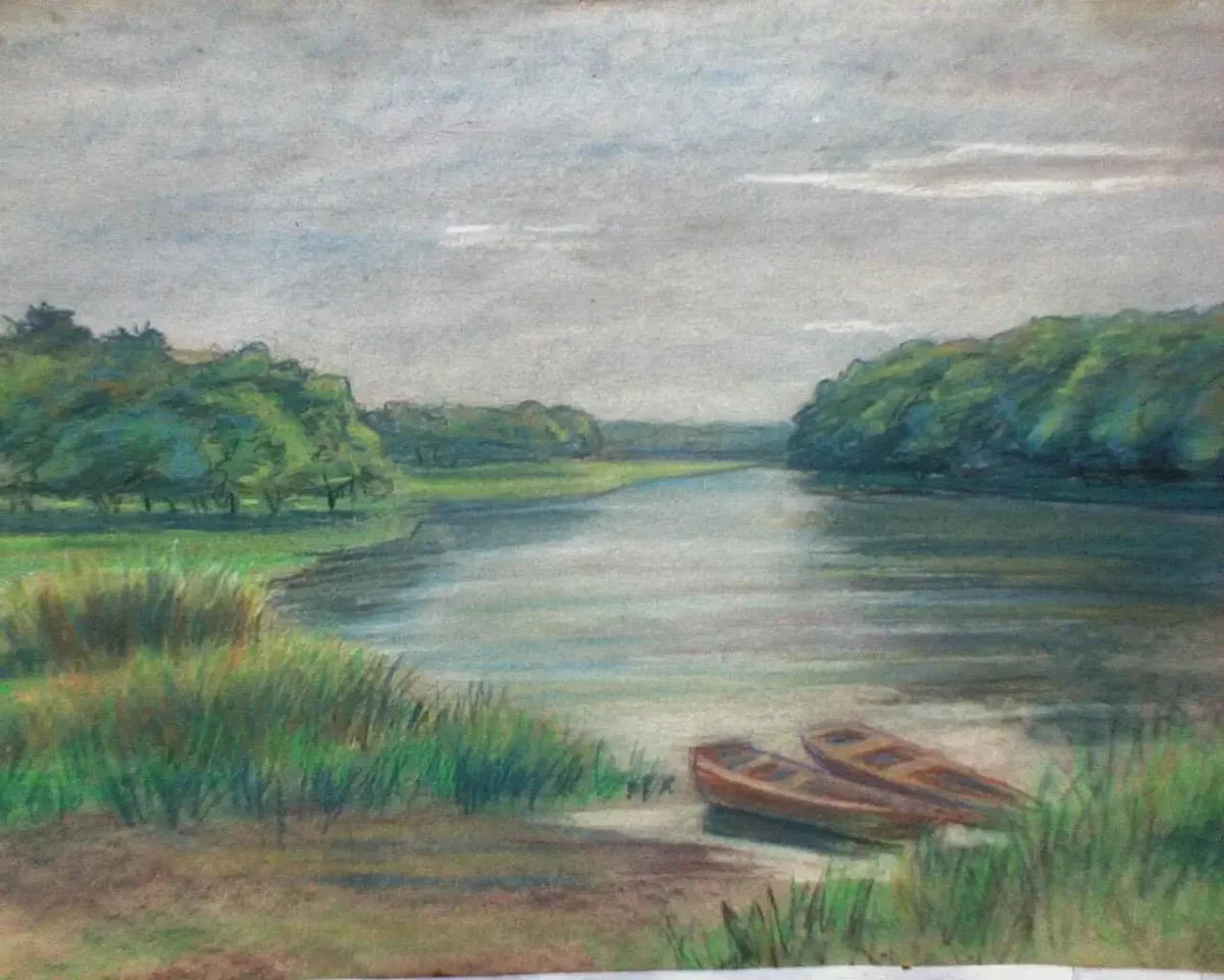 Рисунок реки Северского Донца