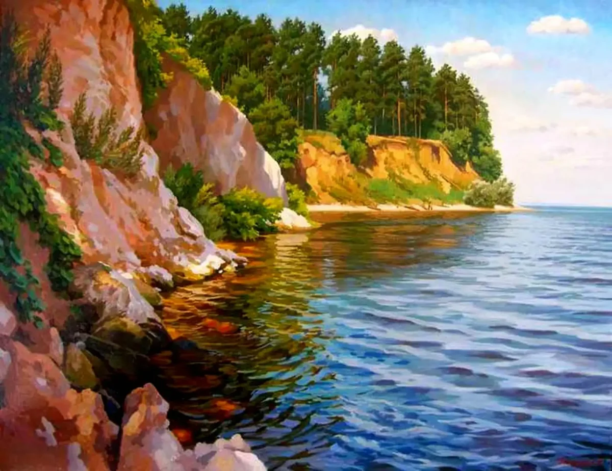 Художник Айрат Гайфуллин Волга