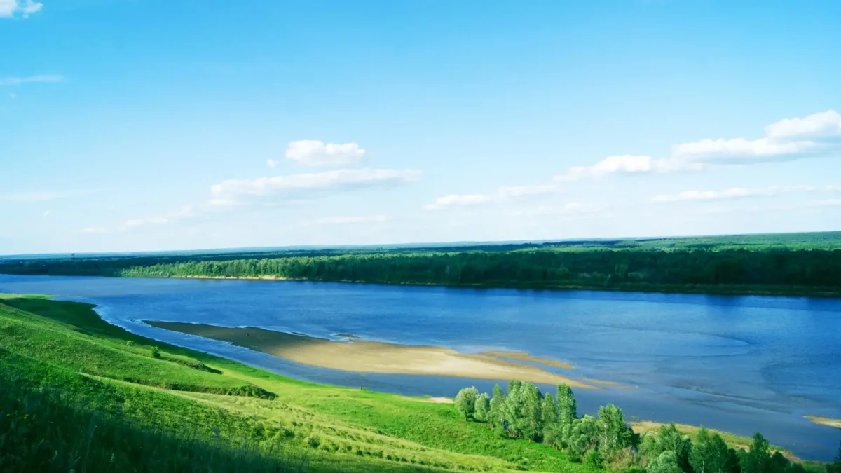 Река Волга в Татарстане