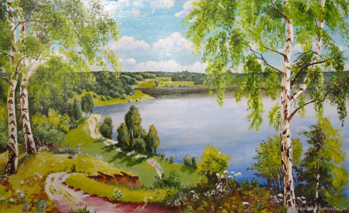 Картины лето пейзаж