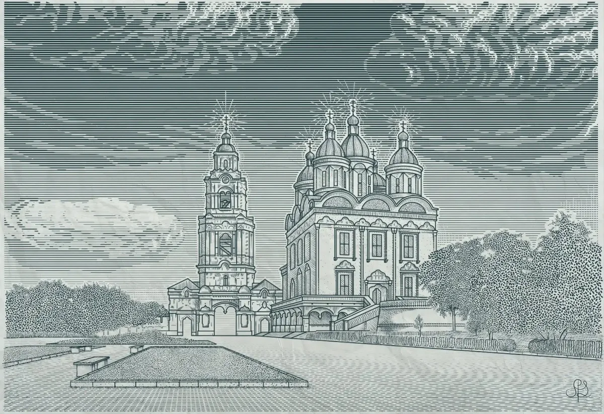 Зарисовки Кремля Астрахань