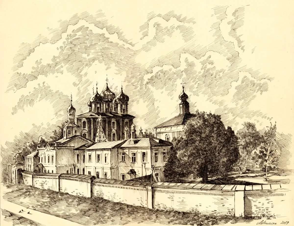 Кремль Рязань гравюра