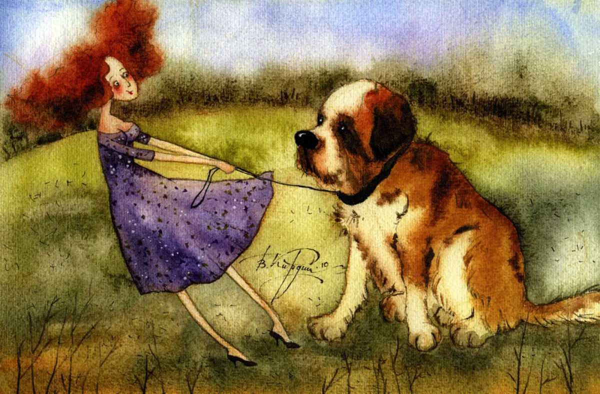 Художница Виктория Кирдий "про умниц и красавиц" .