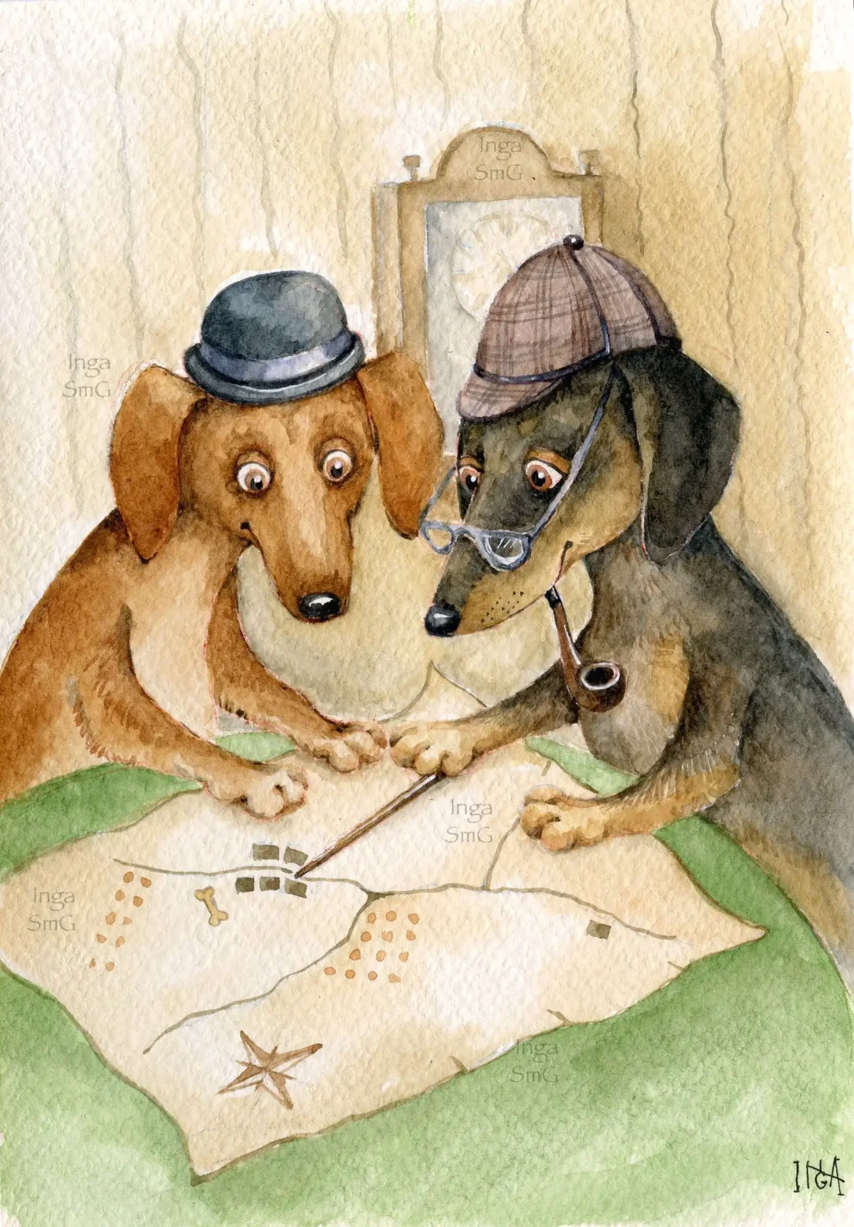 Инга Измайлова иллюстрации таксы