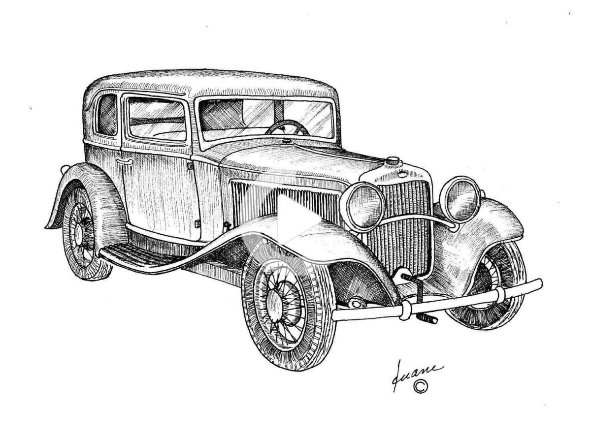 Полуторка машина рисунок