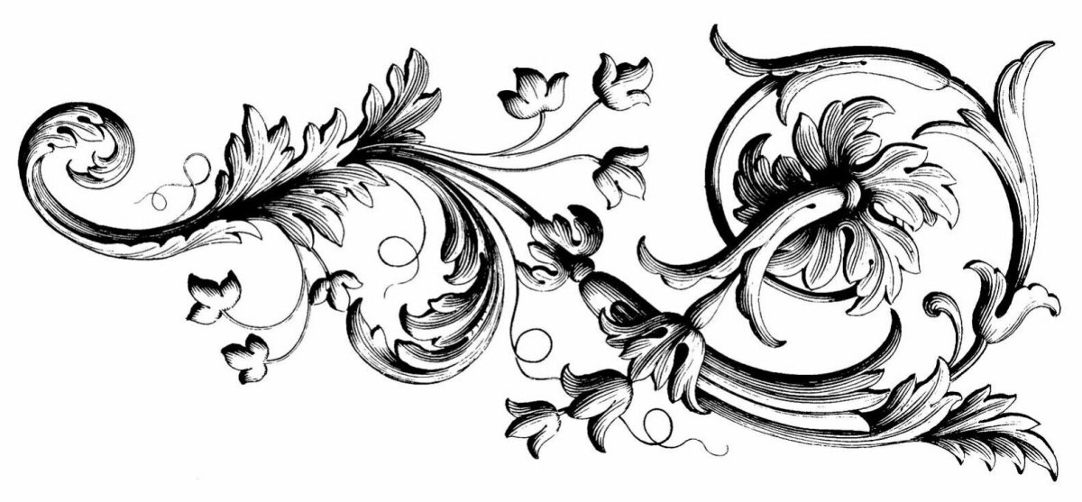 Растительный орнамент в стиле Барокко