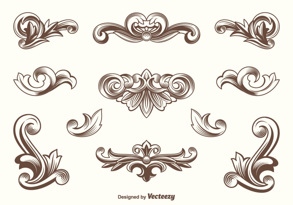 Винтажные вензеля