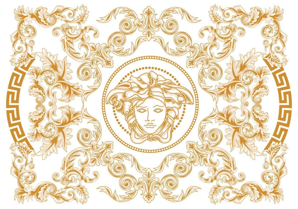 Версаче орнамент золотой