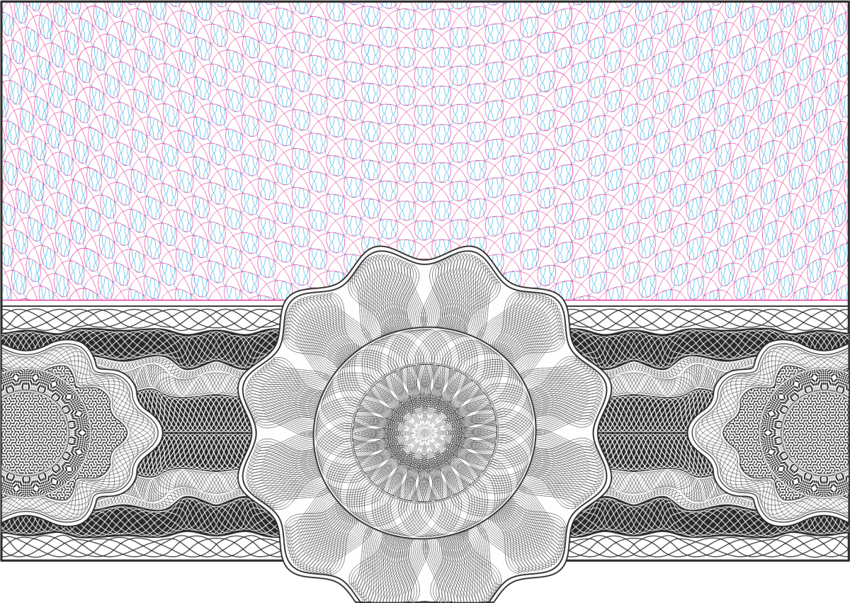 Защитная сетка гильош вектор зеленая