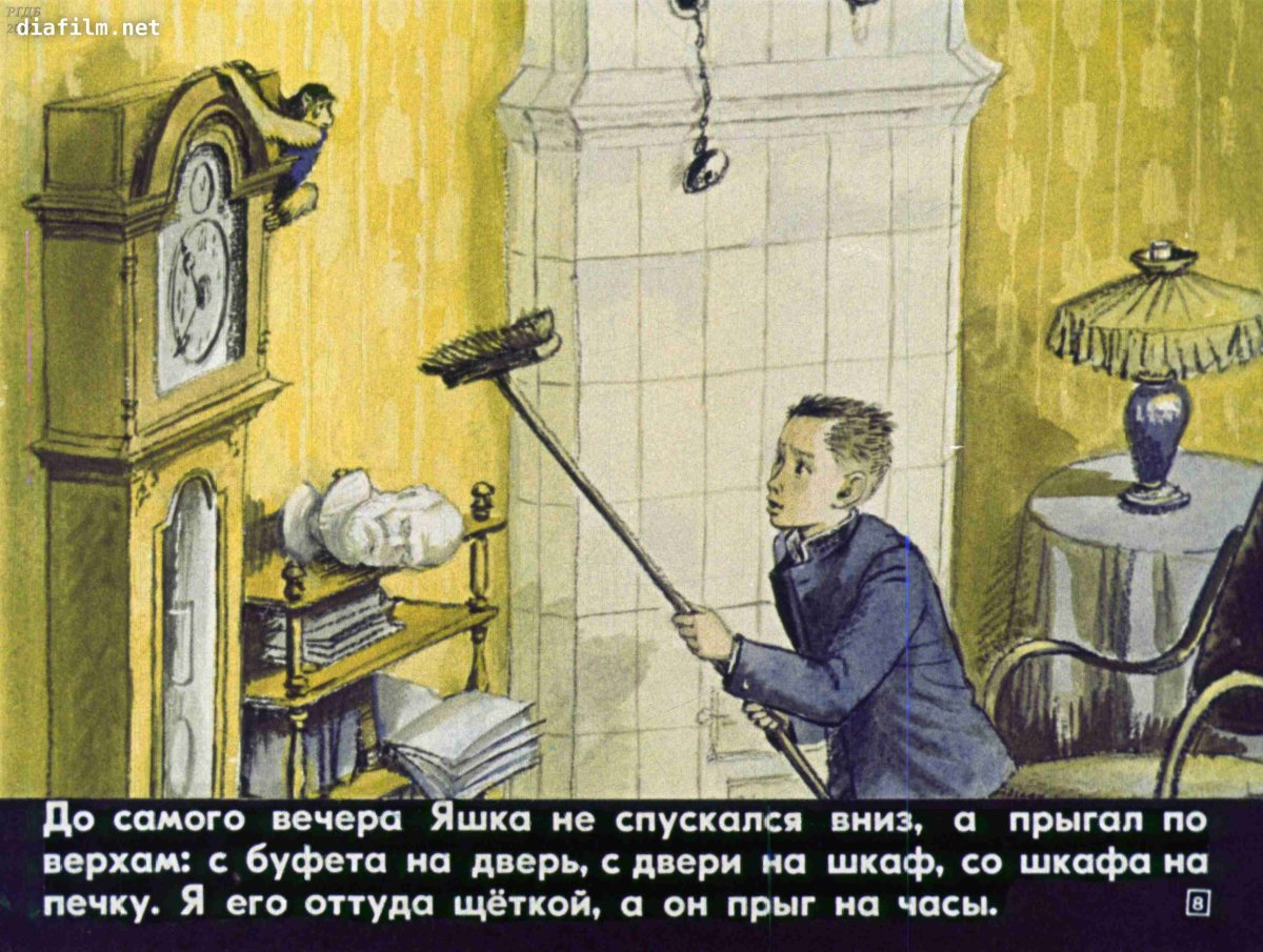 Про обезьянку Житков иллюстрации