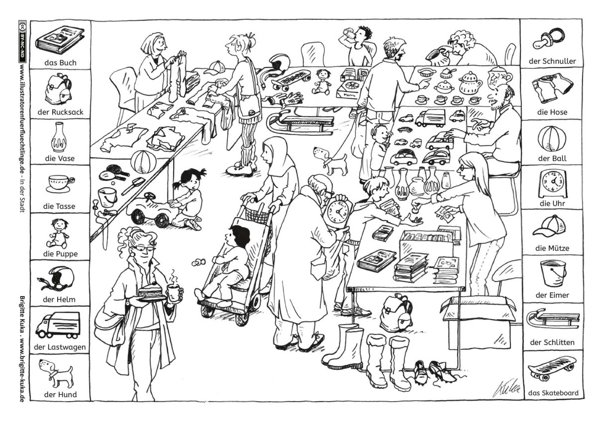 Раскраска на немецком