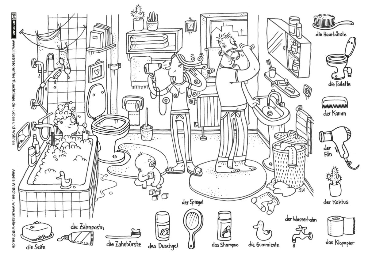 Раскраска по немецкому