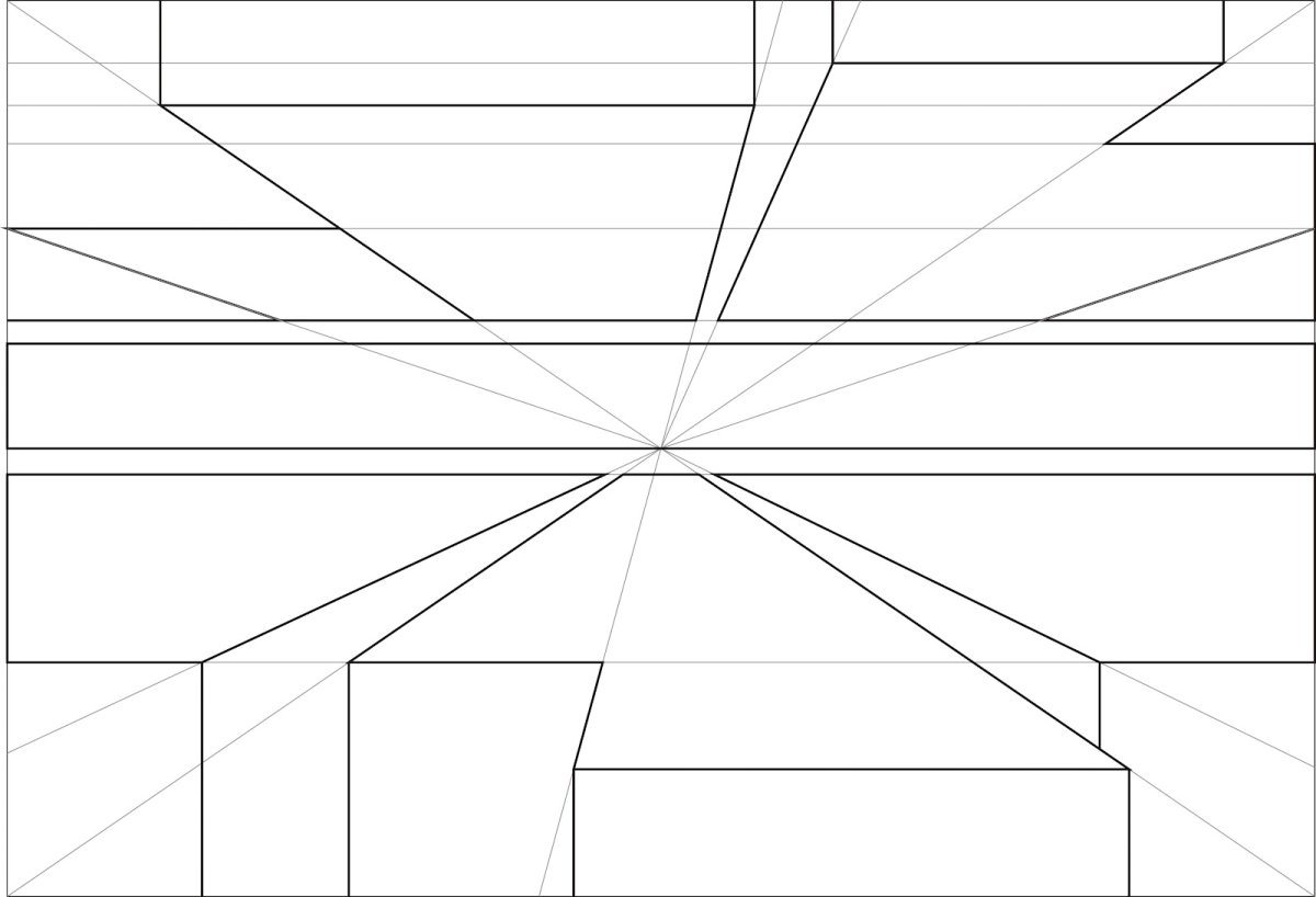 Город вид снизу перспектива