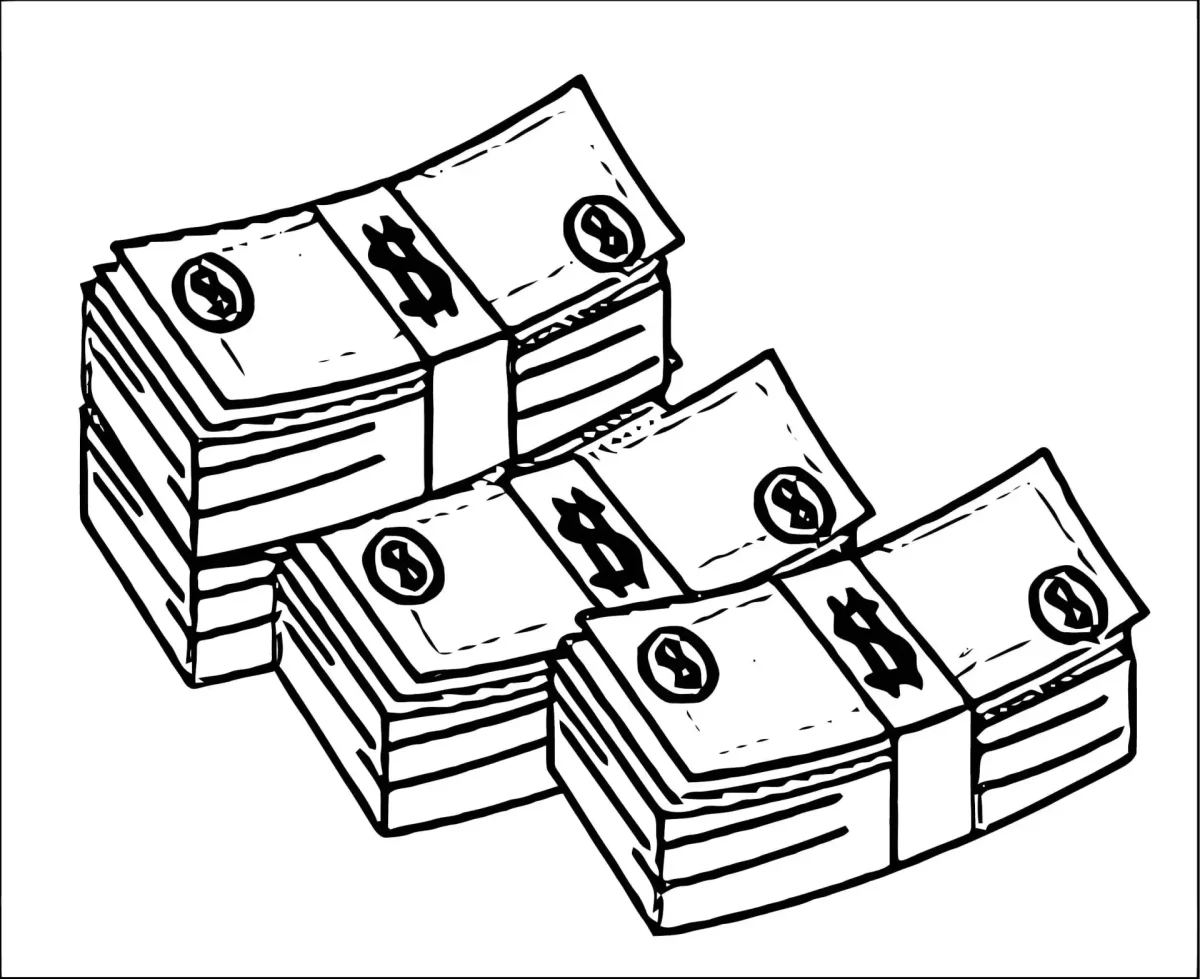 Доллар рисунок