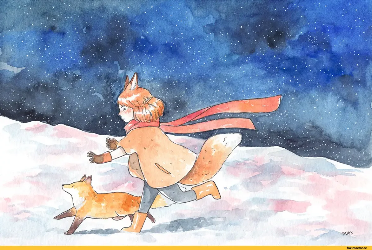 Новогодняя лиса