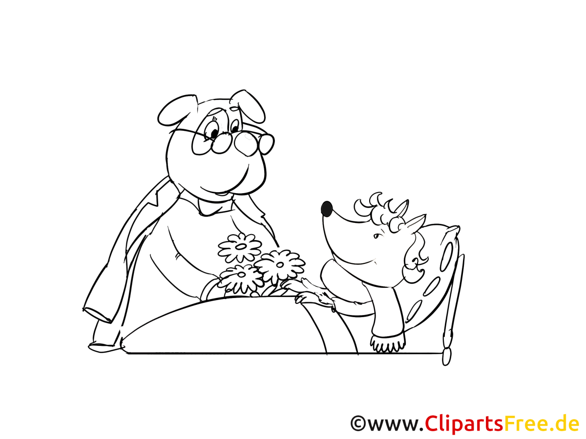 Скорейшего выздоровления раскраска