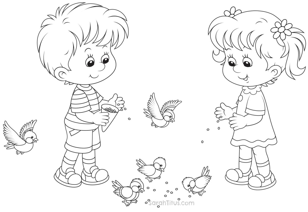 Добрые дела раскраска